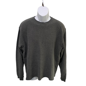 CONSENSUS Men's Large V-Neck Cotton‎ Sweater Grey No Size Tag See Photos